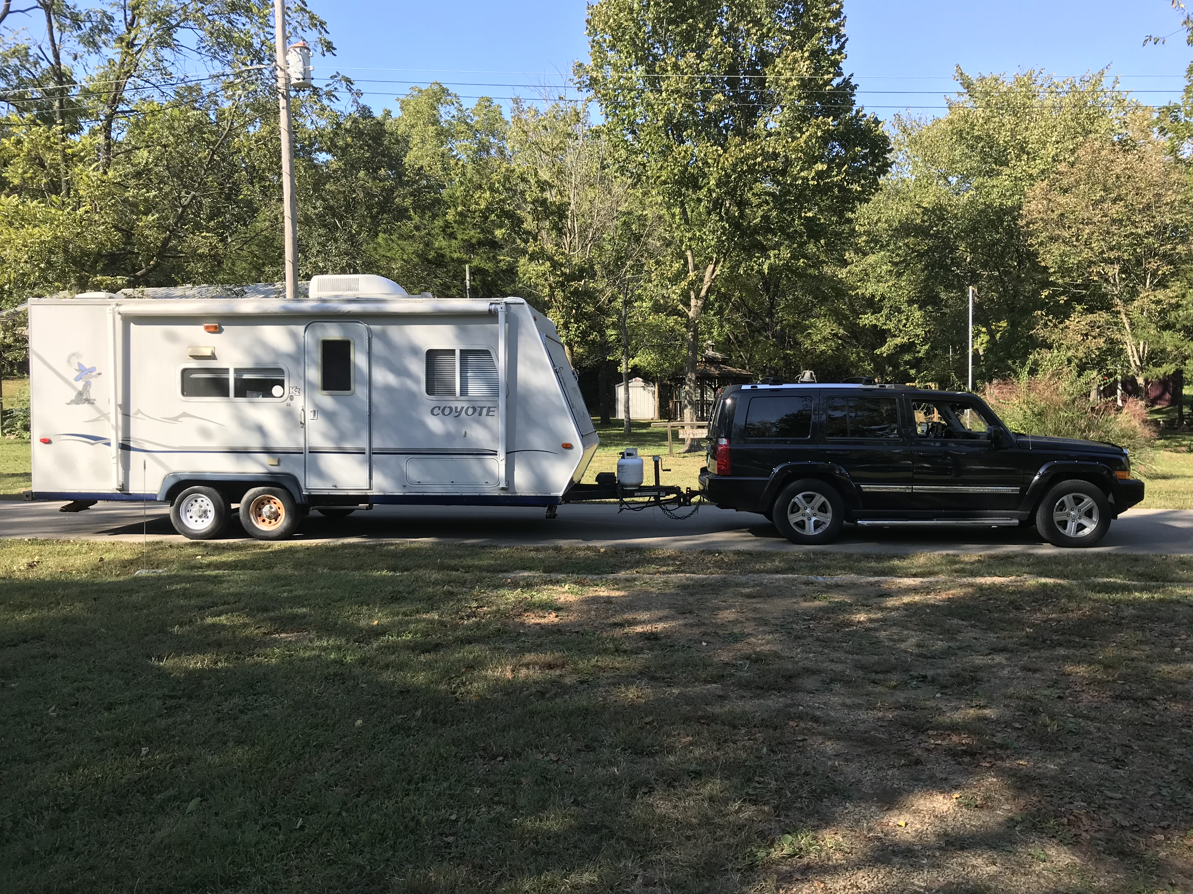 Jeep and camper