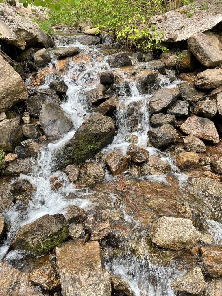 waterfall hike that you can walk across